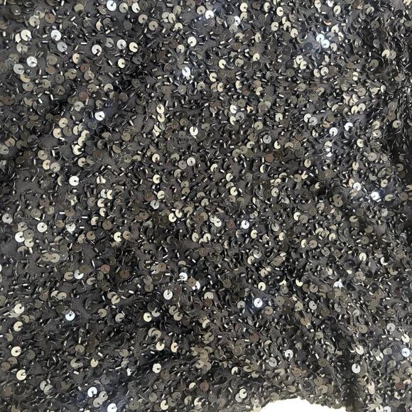 y2k vtg. sparkly beaded ruffle fairy whimsy goth party blouse x large - Picture 6 of 8